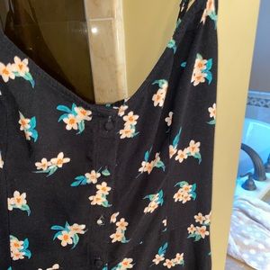 Hollister Floral Maxi Strap Dress